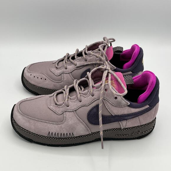 Nike Air Force 1 Wild Womens 8.5 Light Violet Ore FZ2600-200 Suede Mesh - Picture 3 of 12